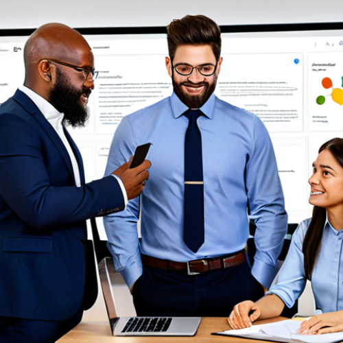 원격 팀의 성과를 높이기 위한 툴 선정 기준 - **Prompt 1: Remote Team Collaboration**
A diverse remote team collaborating effectively on a project...