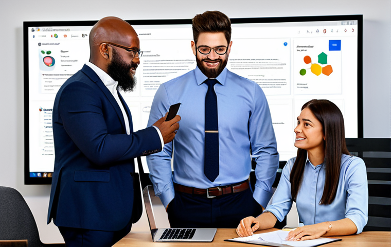 원격 팀의 성과를 높이기 위한 툴 선정 기준 - **Prompt 1: Remote Team Collaboration**
A diverse remote team collaborating effectively on a project...