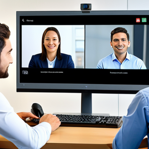 원격 협업 도구의 통합 사용 전략 - Unified Communication Platform**

"A diverse team of professionals collaborating online using a unif...